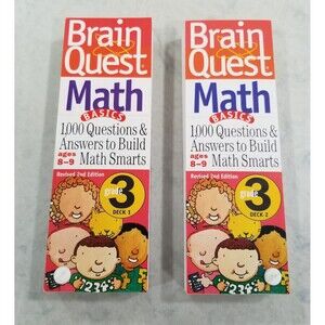 Brain Quest math basics cards grade 3 books 1 & 2 revised 2nd edition
